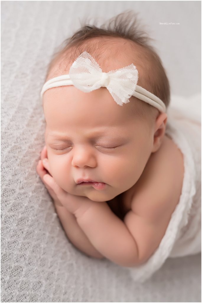 baby girl newborn session at MJP in Charlotte NC