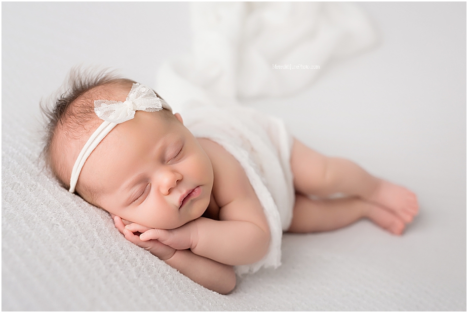 infant portraits in Charlotte photography studio 