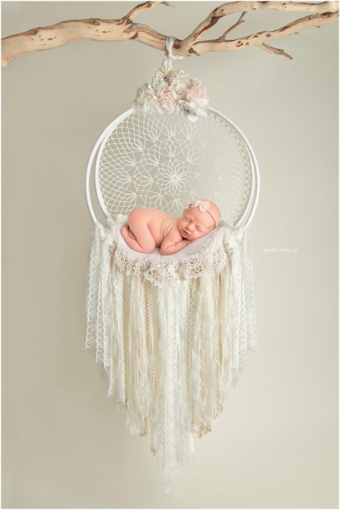 newborn photo session for baby girl at MJP