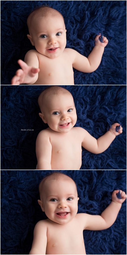 6 month milestone session by Meredith June Photography