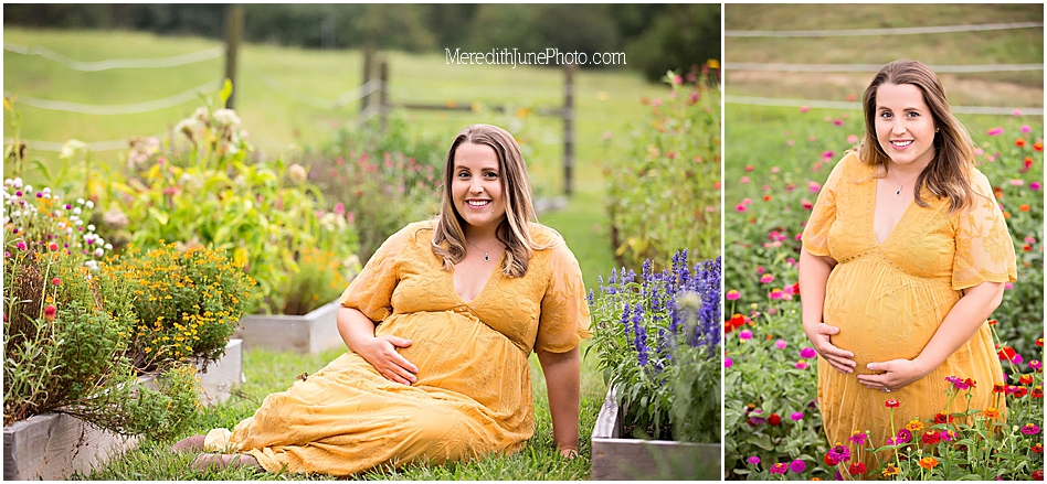 Outdoor posing ideas for pregnancy session 