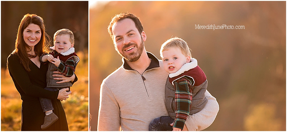 Outdoor family fall portraits in Charlotte NC by MJP