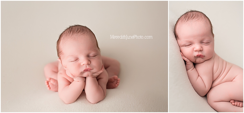 Baby boy newborn photos at Meredith June Photography in Charlotte NC