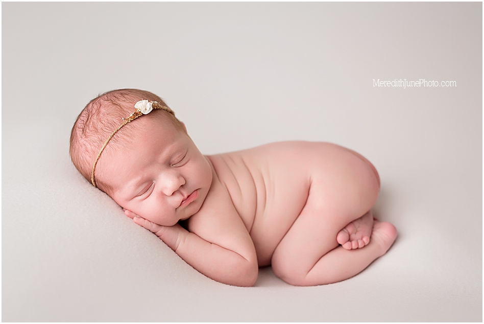 Newborn baby girl session at MJP in Charlotte NC