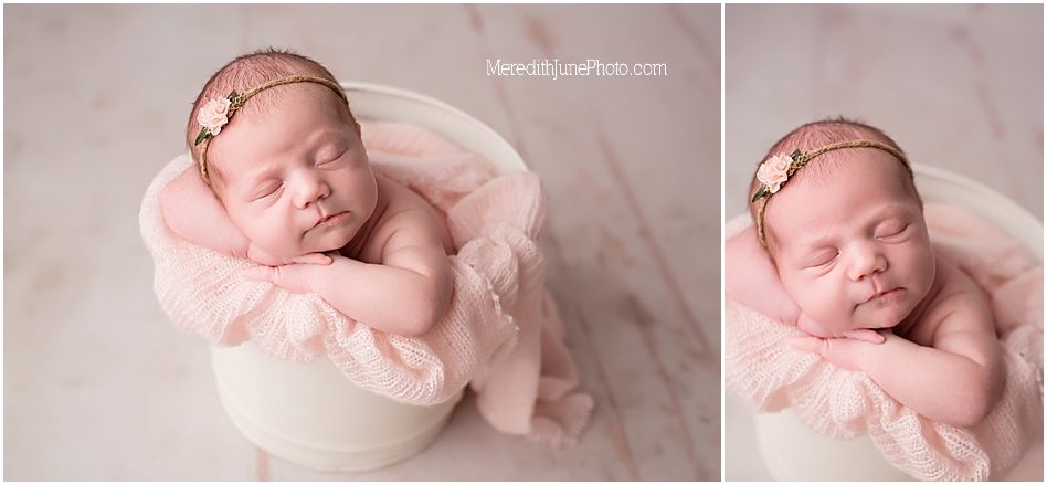 Newborn baby girl posing ideas by MJP