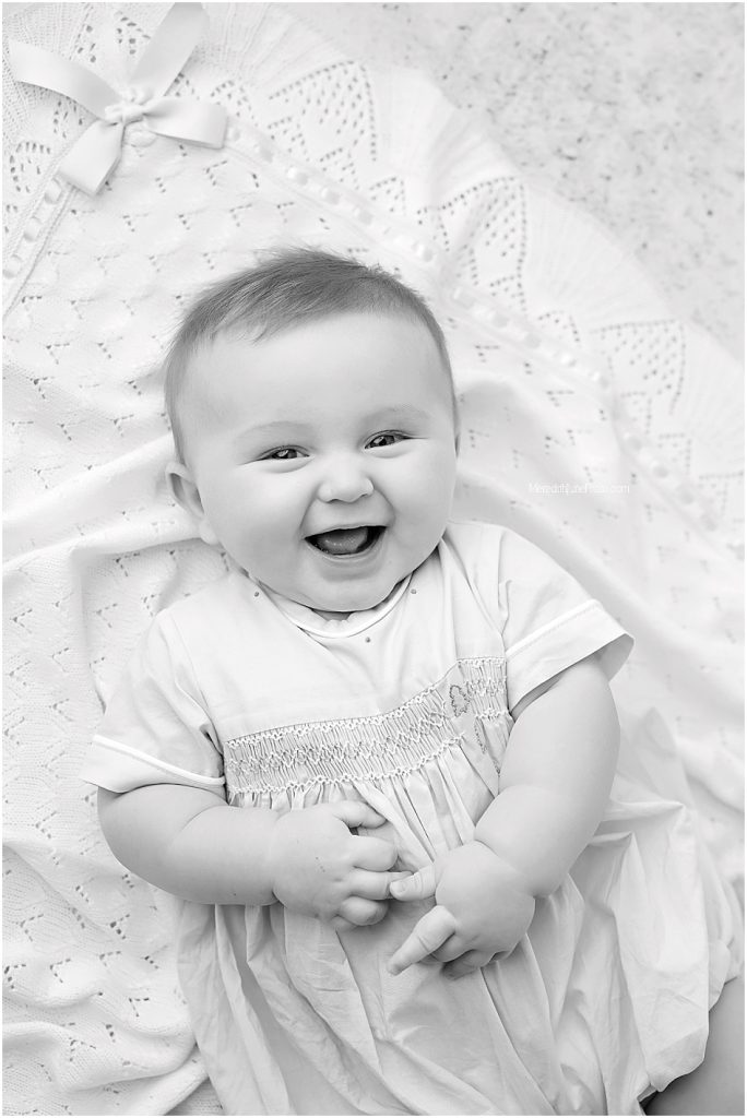 6 month photo session for baby boy 