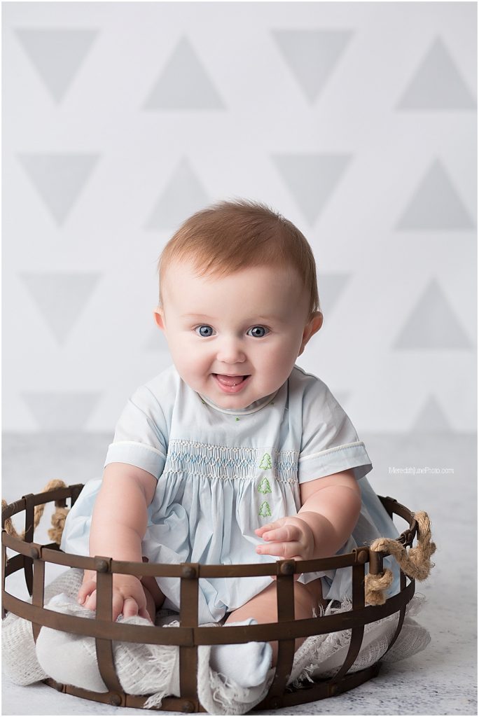 6 month milestone portraits in Charlotte area by MJP 
