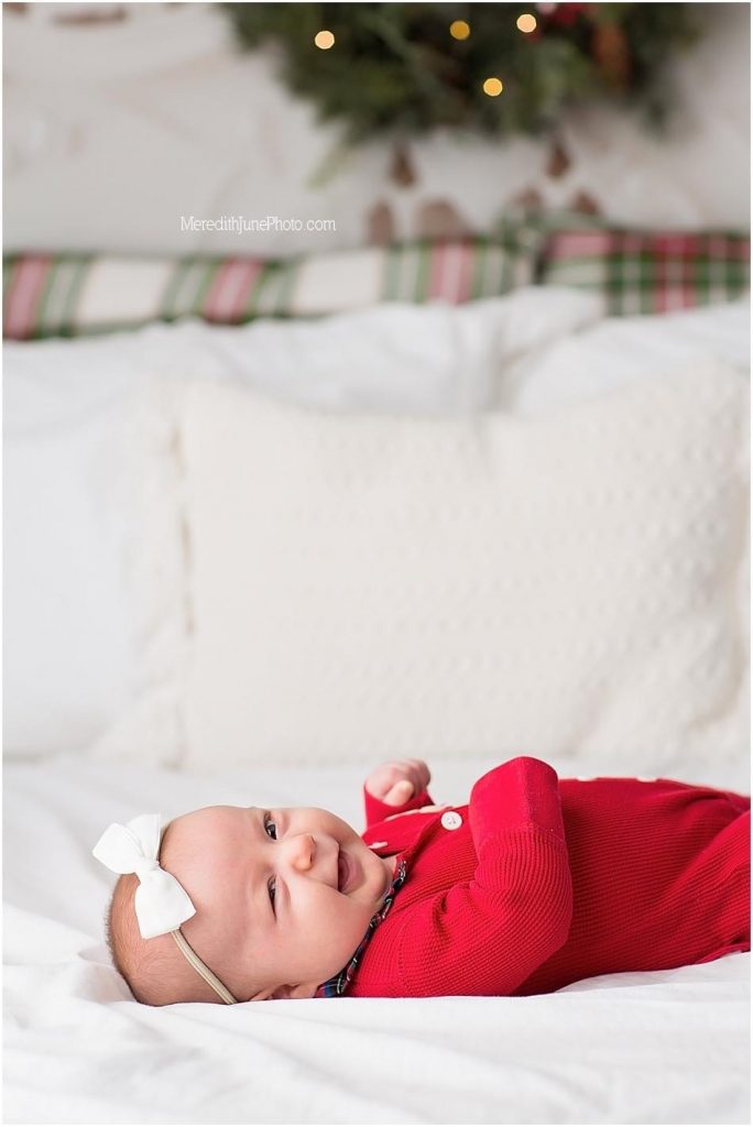 baby girl Christmas Jammy photo ideas by MJP