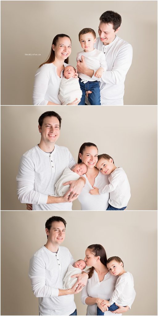 Studio family portraits by Meredith June Photography in Charlotte NC