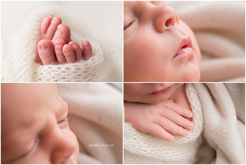 Newborn detail photos for baby boy 