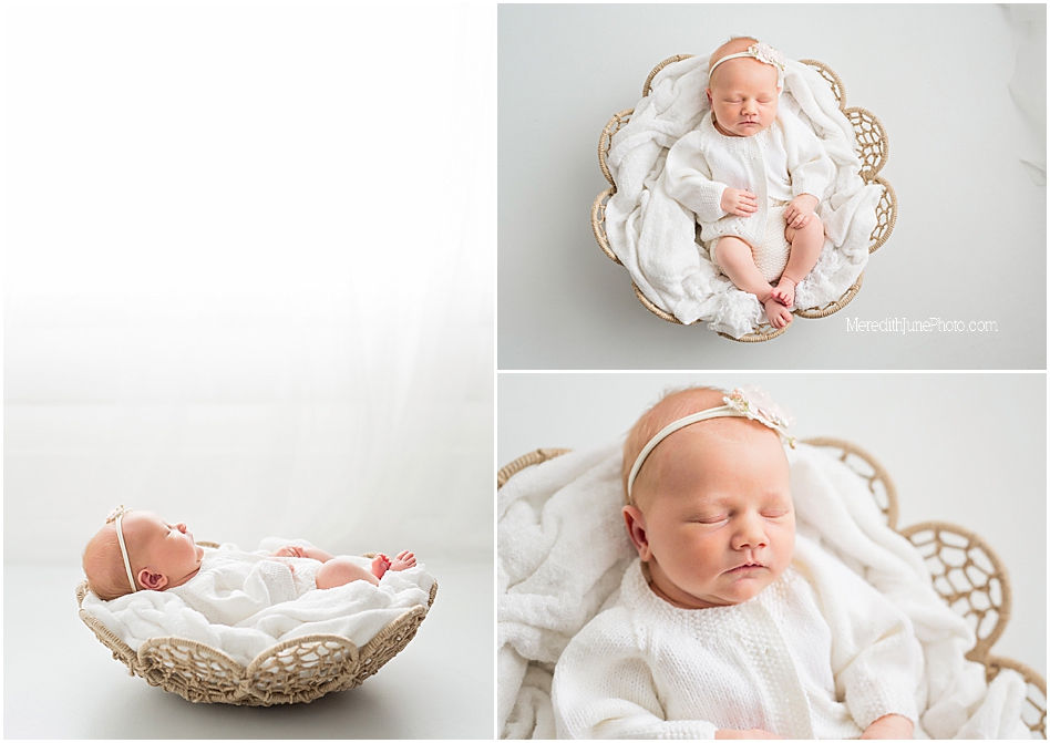 Simple studio session for newborn baby girl by MJP
