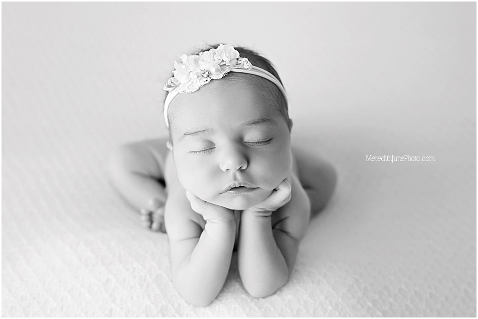 newborn mini session for baby girl in Charlotte NC by MJP