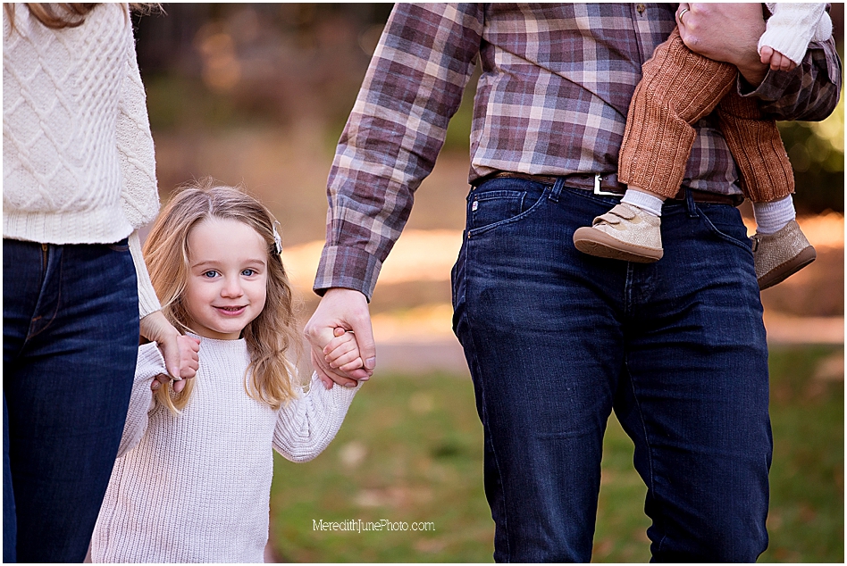 Outdoor fall family pictures in Charlotte NC 