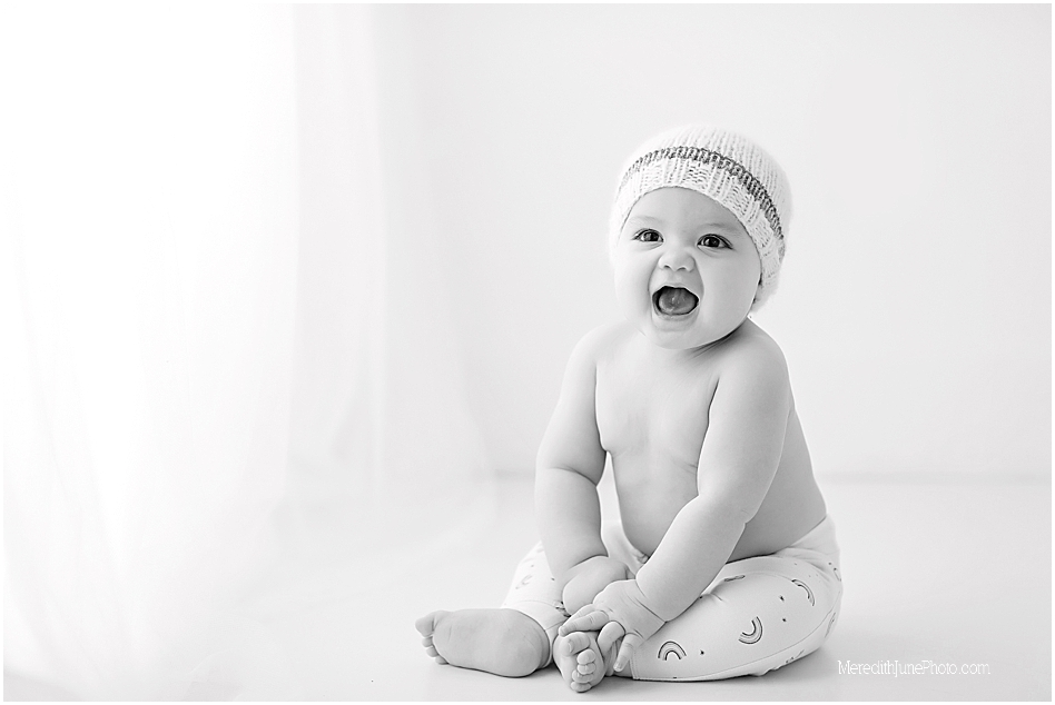 Baby boy posing ideas for 6 month photos by MJP