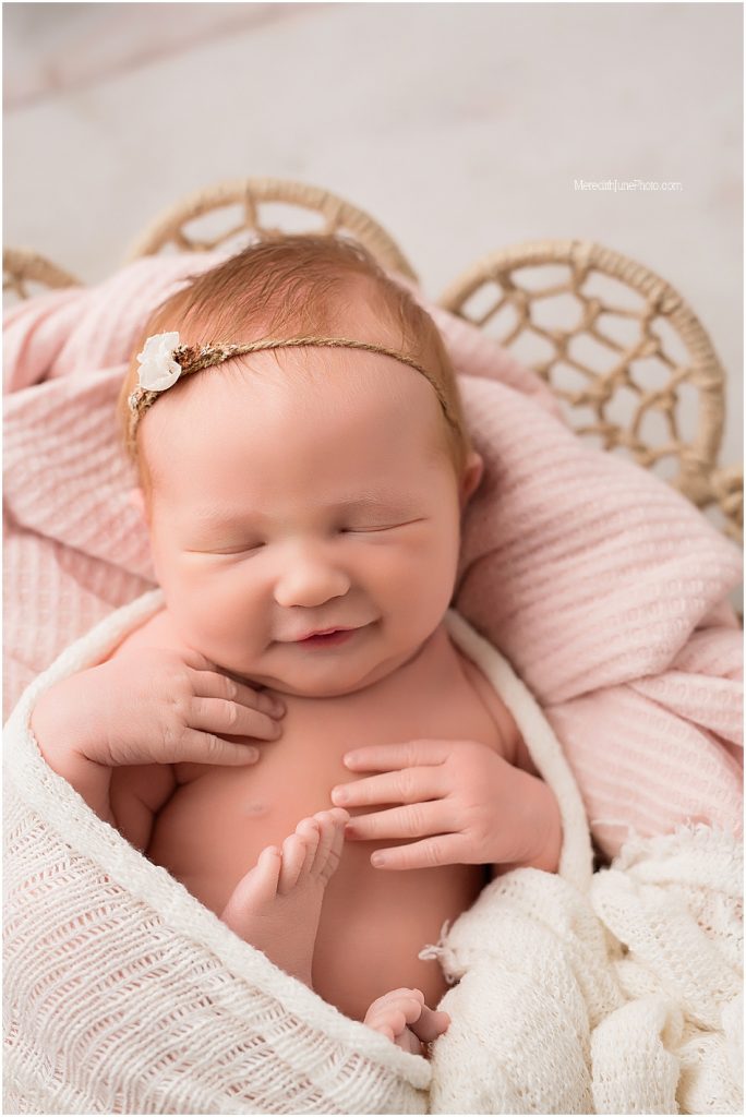 newborn baby girl photos by MJP in Charlotte NC