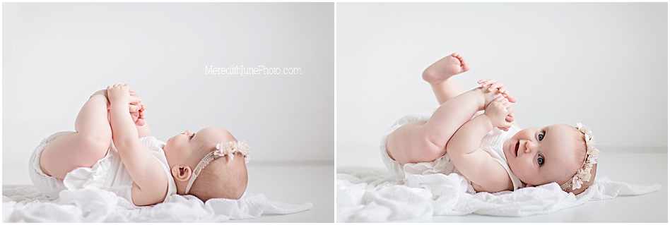 Baby milestone photo ideas for baby girl by MJP