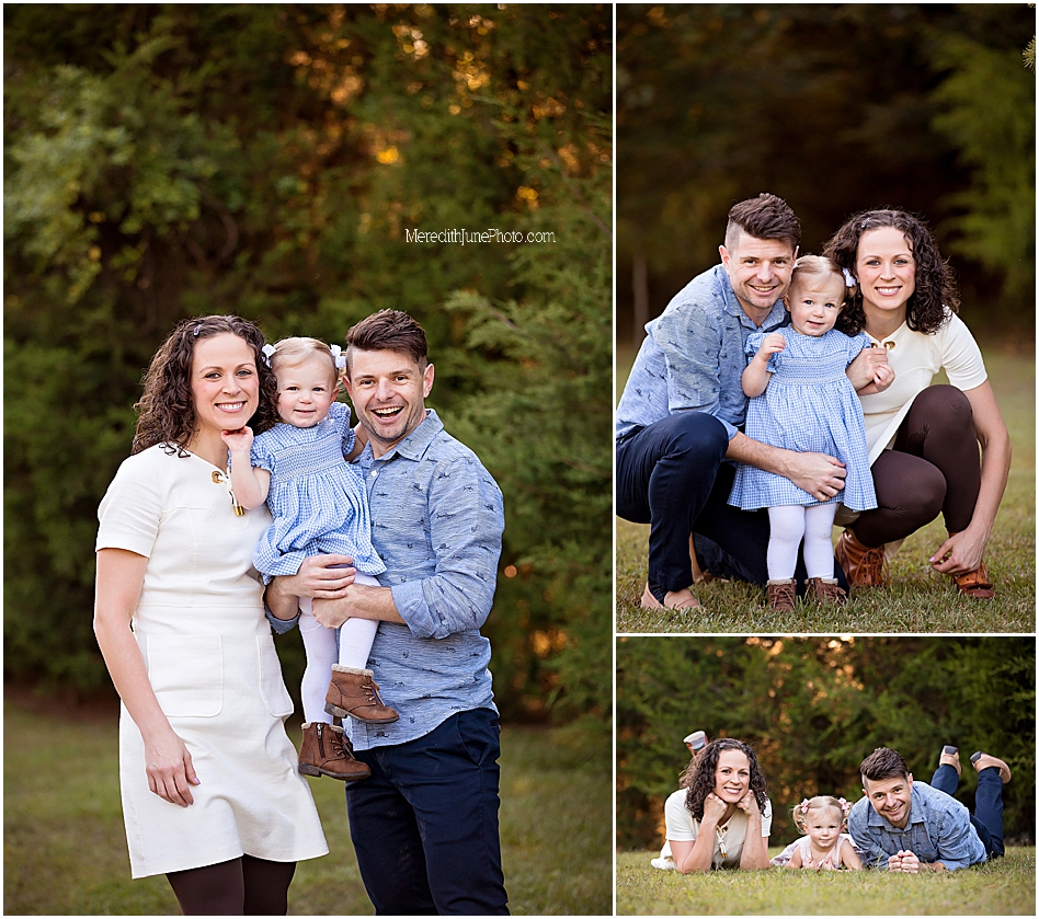 fall family photos at marvin effird park 
