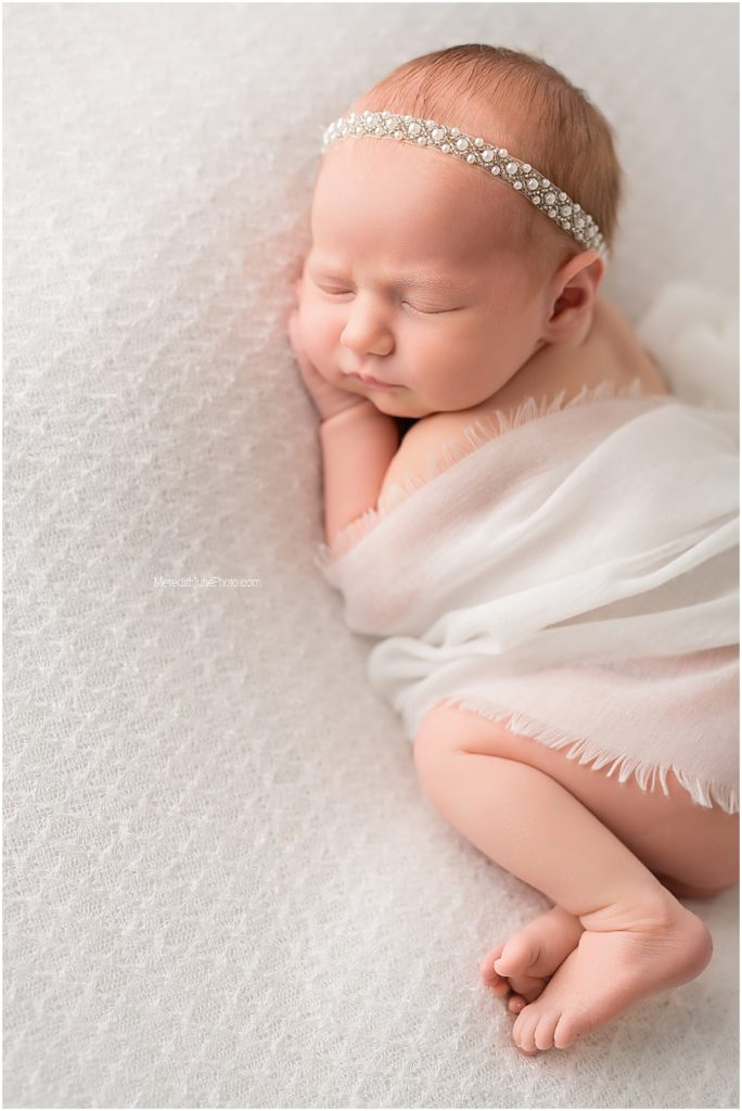 Newborn mini session for baby girl at MJP in Charlotte NC