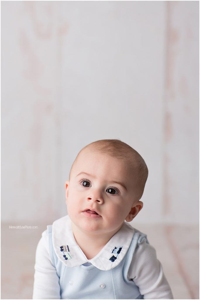 bright and airy milestone photos for little boy by MJP
