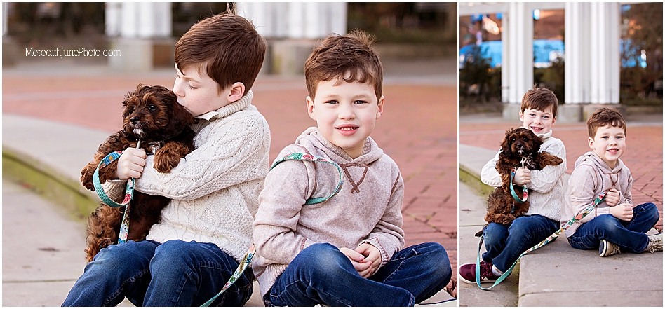 Family pictures in Uptown Charlotte, NC