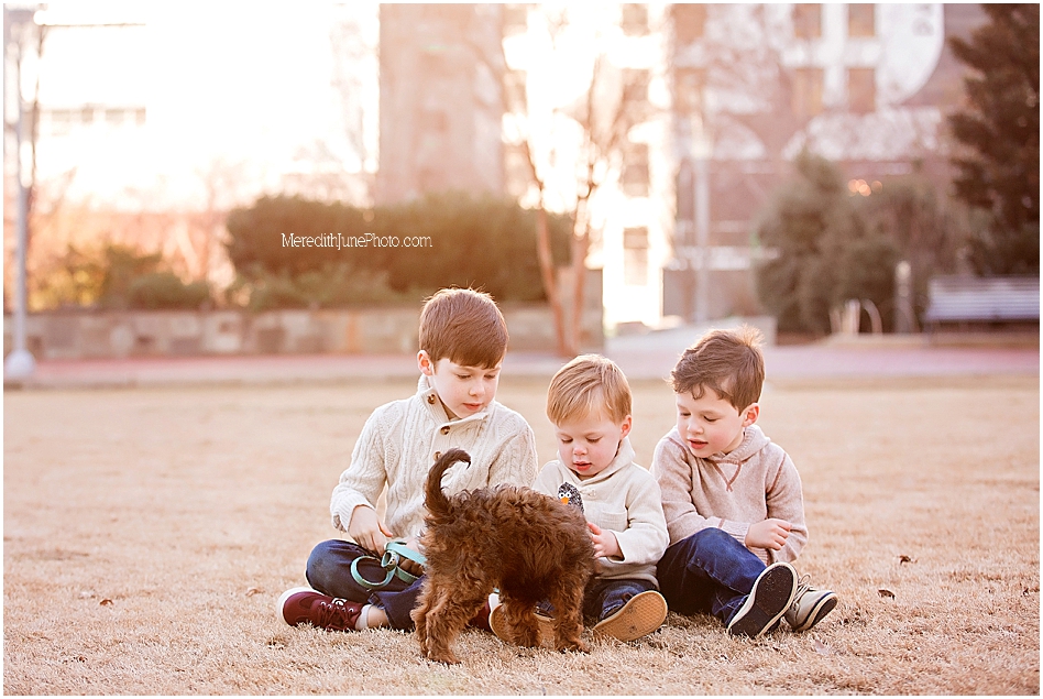 Family pictures with pet by MJP in Charlotte NC