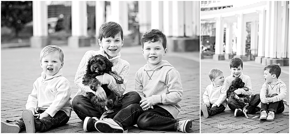 Family photo session in Uptown Charlotte by Meredith June Photography