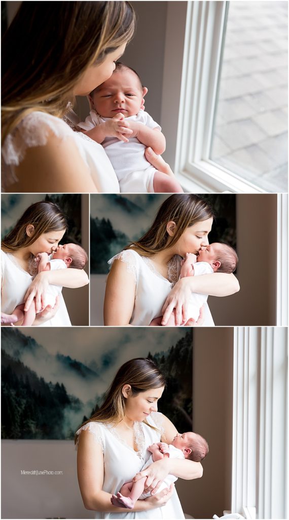 lifestyle photo inspiration for newborn with family by Meredith June Photography 
