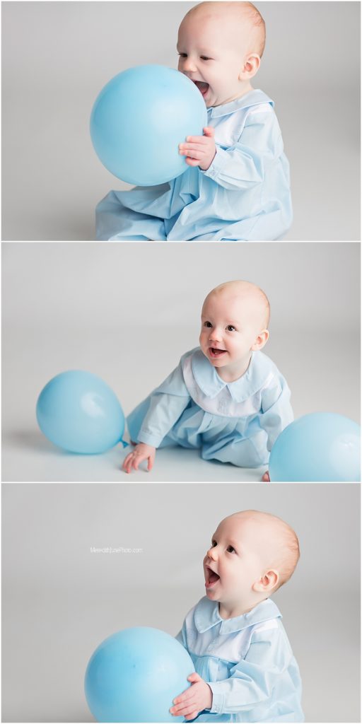 white and bright cake smash photos for baby boy by MJP in Charlotte NC 