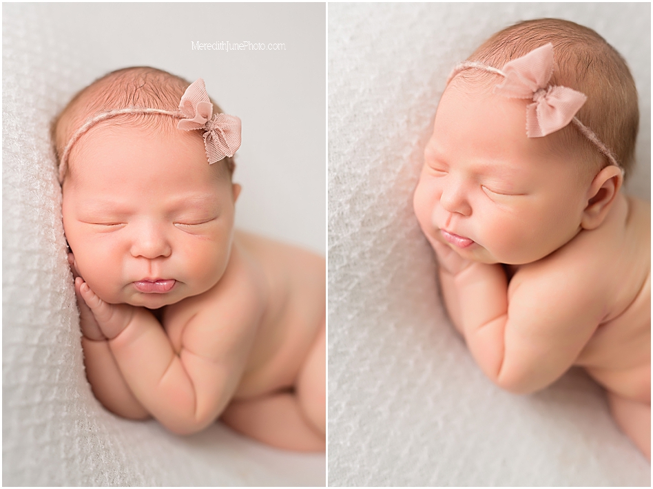 newborn baby girl photos by Meredith June Photography in Charlotte NC 
