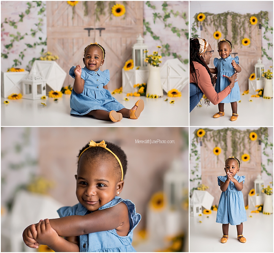 baby girl first birthday photo ideas by MJP in Charlotte NC