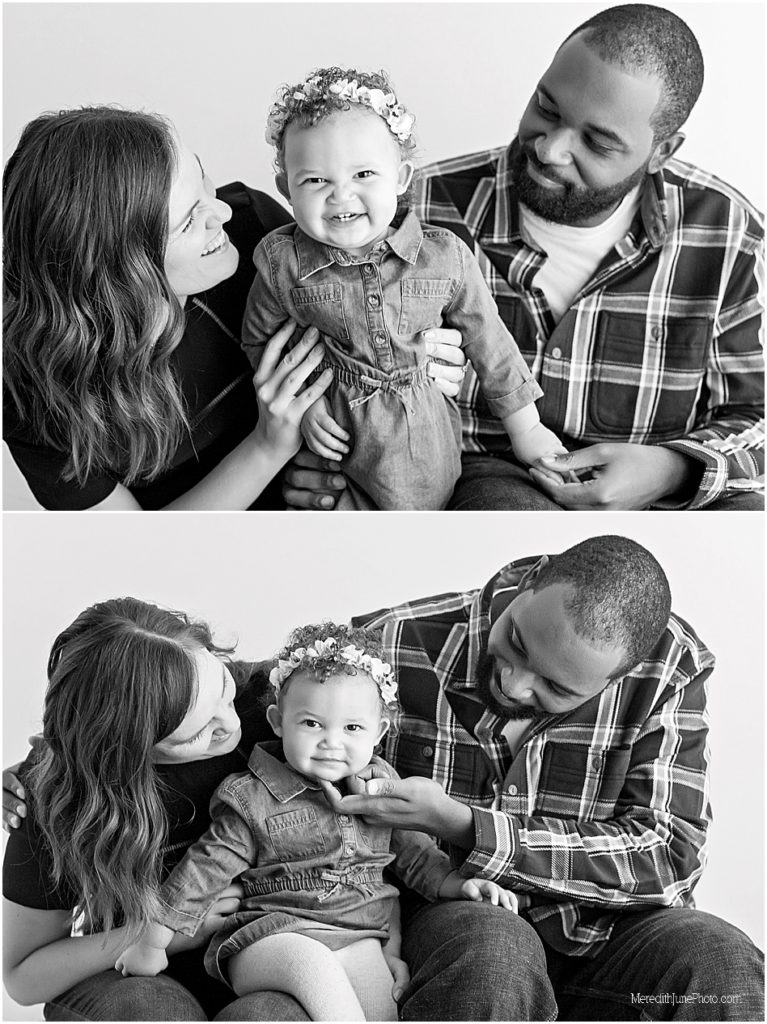 Family of three photo ideas by Meredith June Photography in Charlotte, NC
