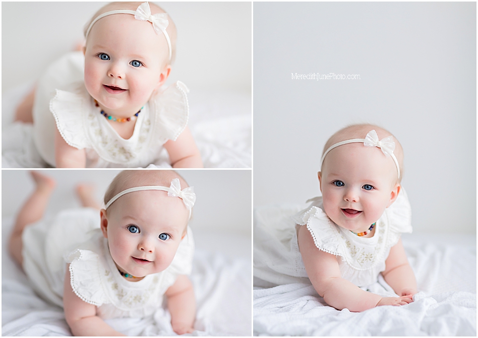 bright white and airy pictures for baby girl 