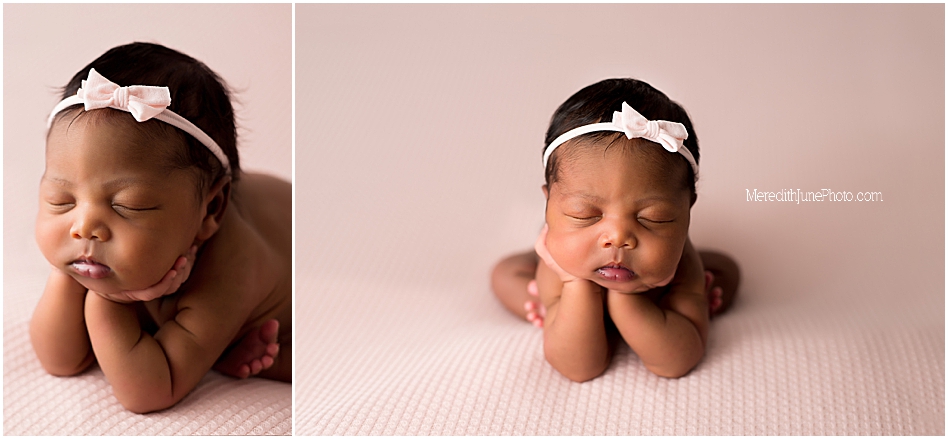 newborn on pink picture ideas by MJP 