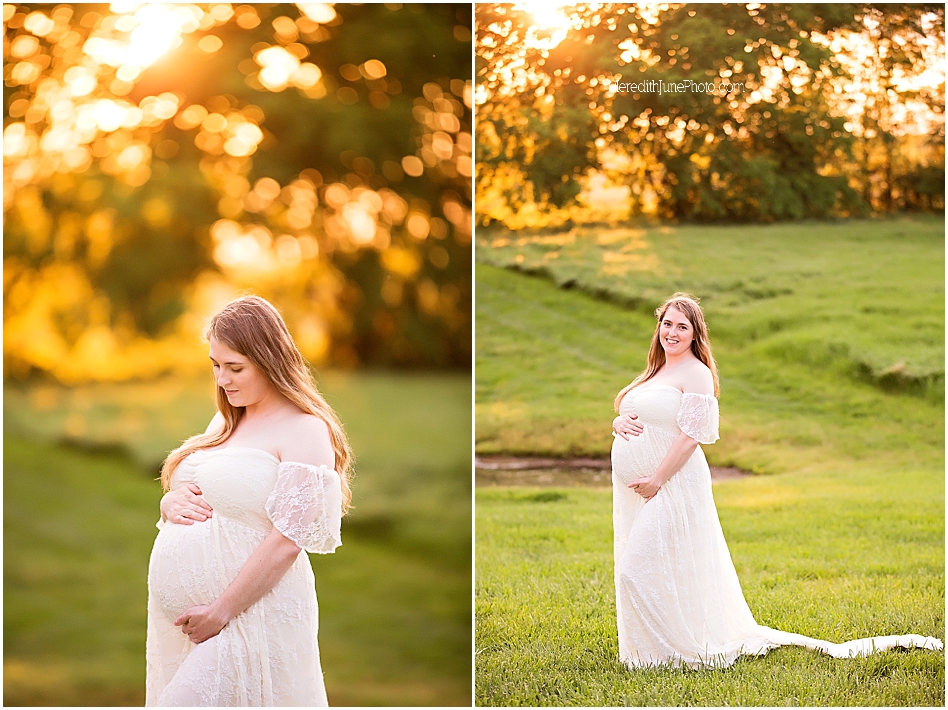 dreamy maternity session in charlotte nc