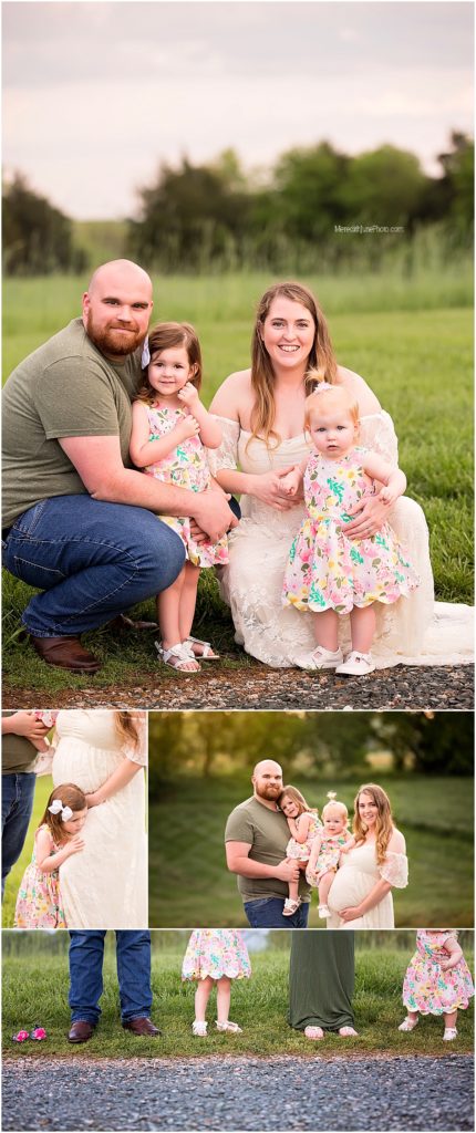 family of four pregnancy photo posing ideas 