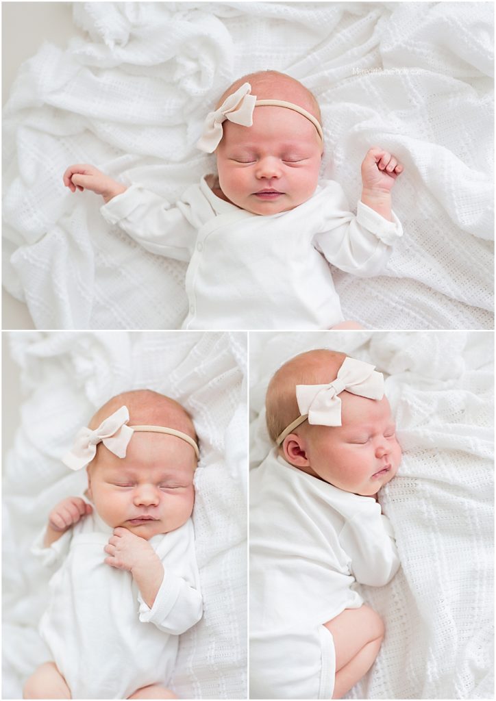 simple studio session for baby girl at Meredith June Photography 