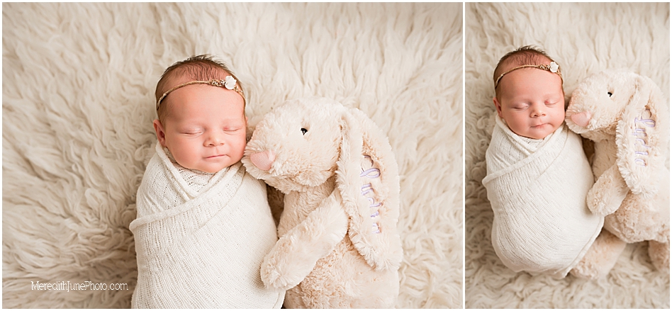 baby girl photo shoot at Meredith June Photography 