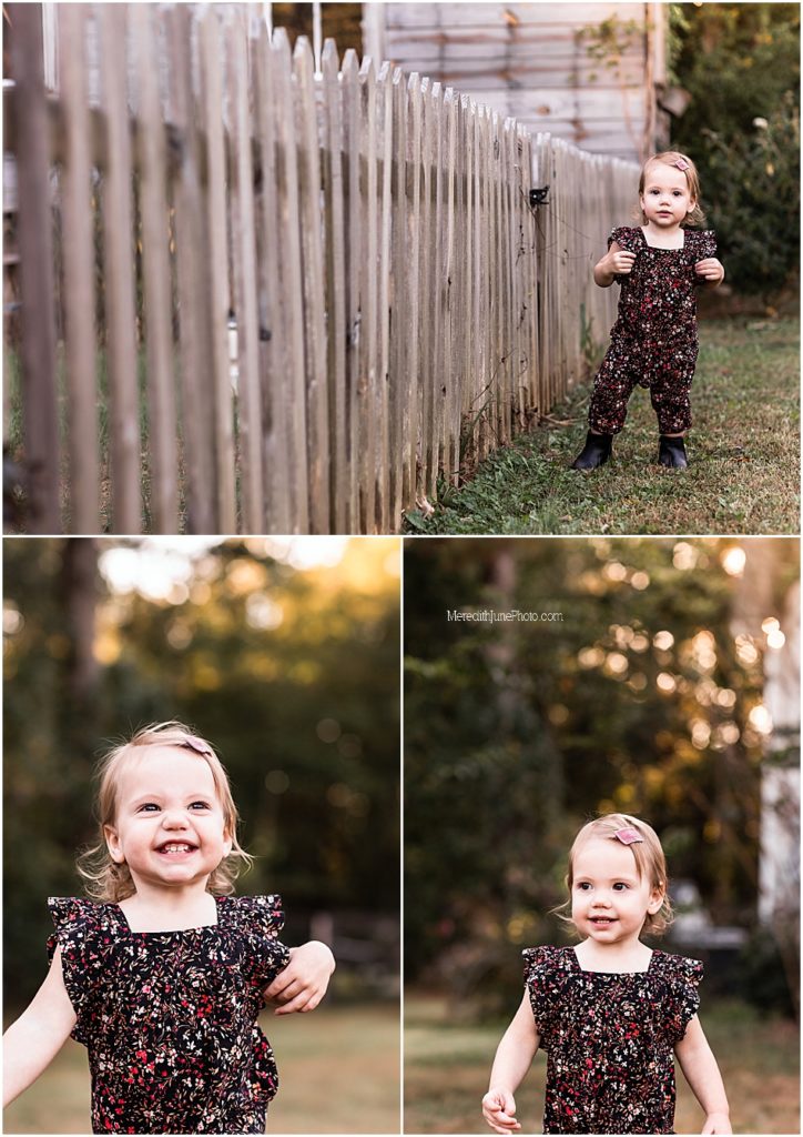 baby girl photos during family shoot in Charlotte area