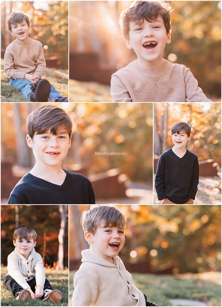Outdoor fall family photos in Charlotte NC by MJP