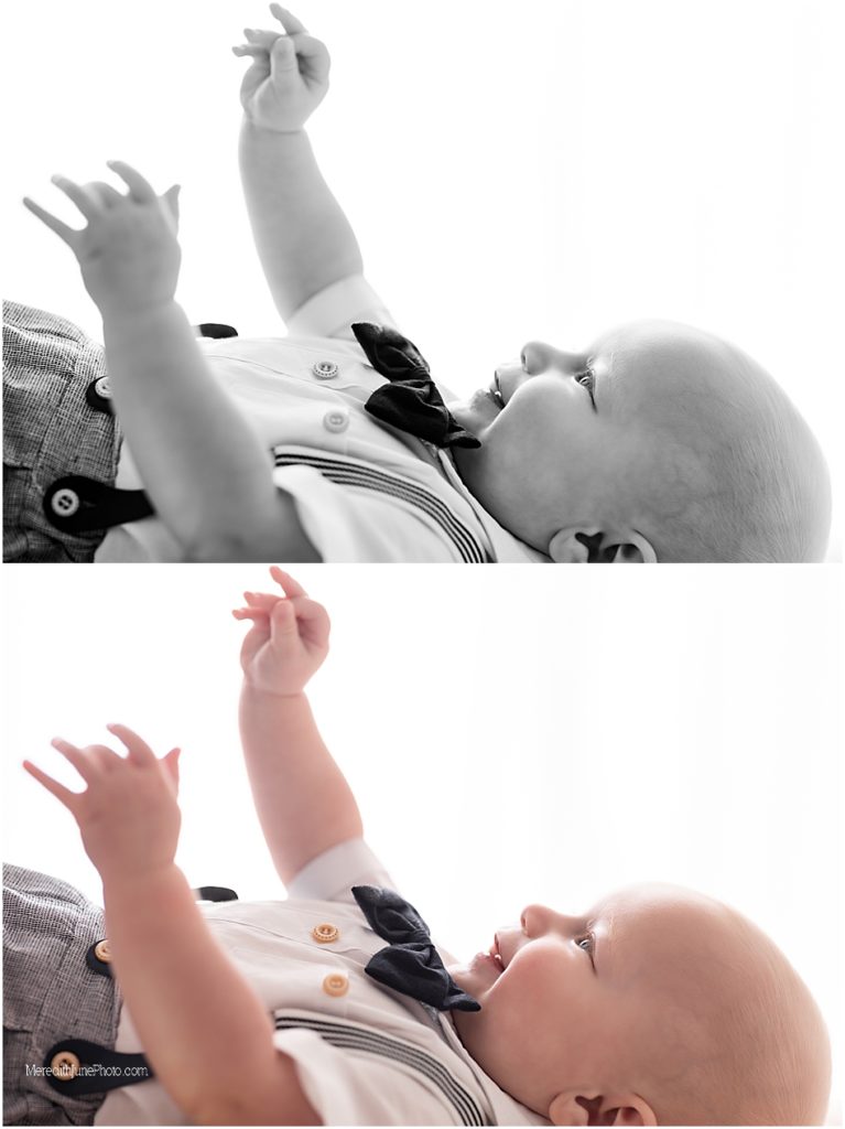 bright and airy 6 month photos for baby boy Liam by MJP in Charlotte NC