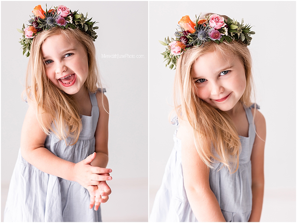 bright and airy baby girl photo session at MJP in Charlotte NC