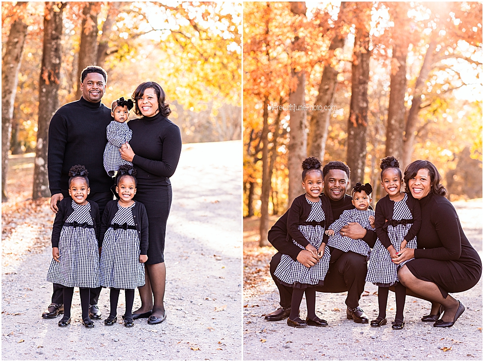 Outdoor fall family photos in charlotte NC by Meredith June photography 