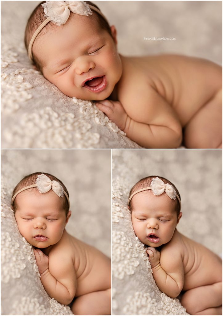newborn baby girl pictures by MJP in charlotte area