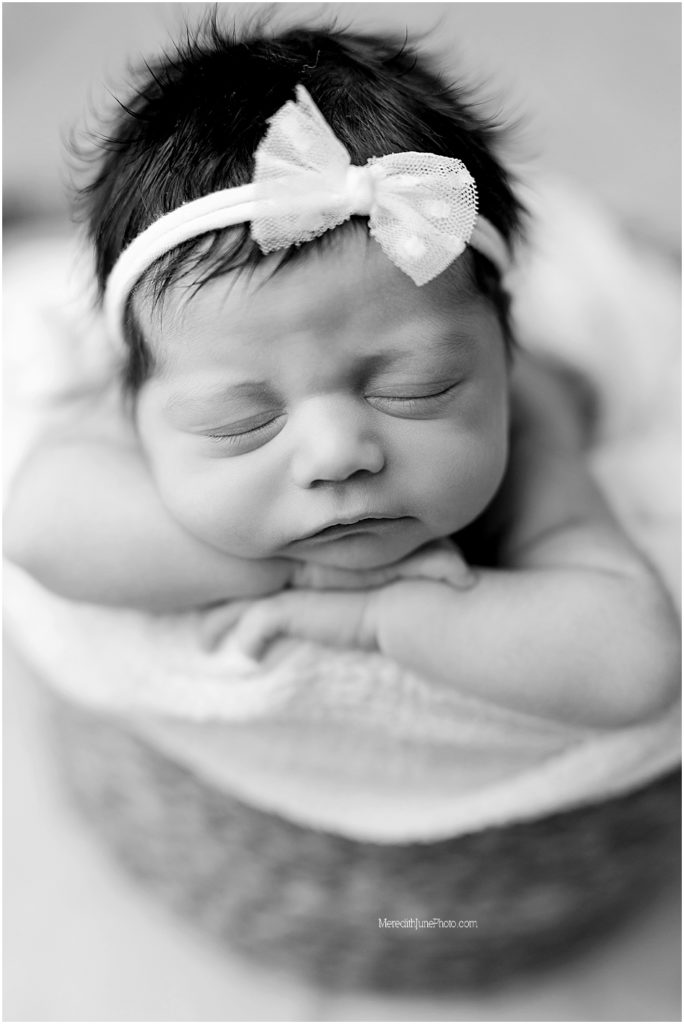 newborn baby girl photos at meredith june photography in charlotte nc