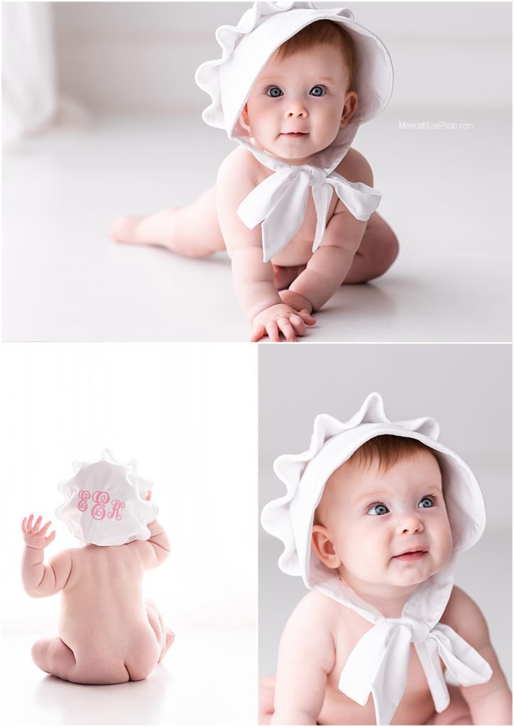 baby girl milestone photos in charlotte nc by MJP