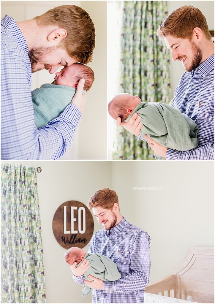 baby boy Leo with dad 