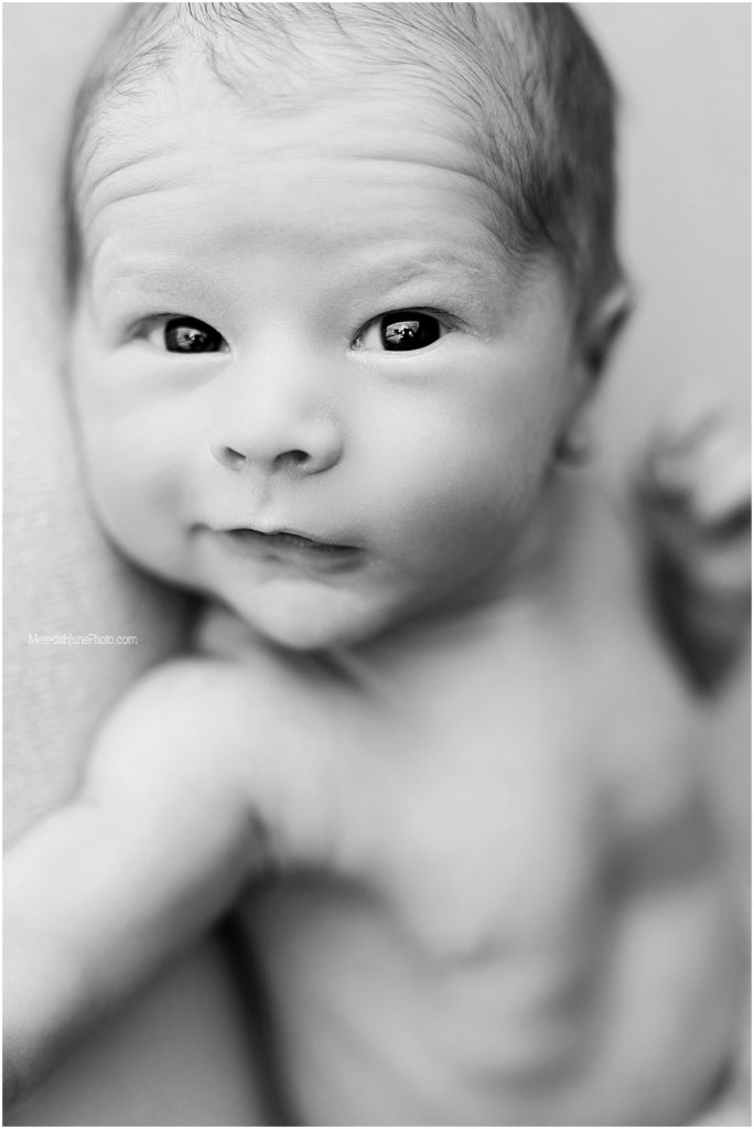 open eyed newborn photos by MJP in charlotte area