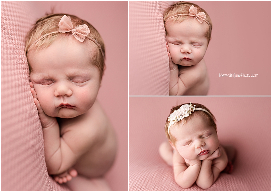baby girl on pink photos by mjp in charlotte nc