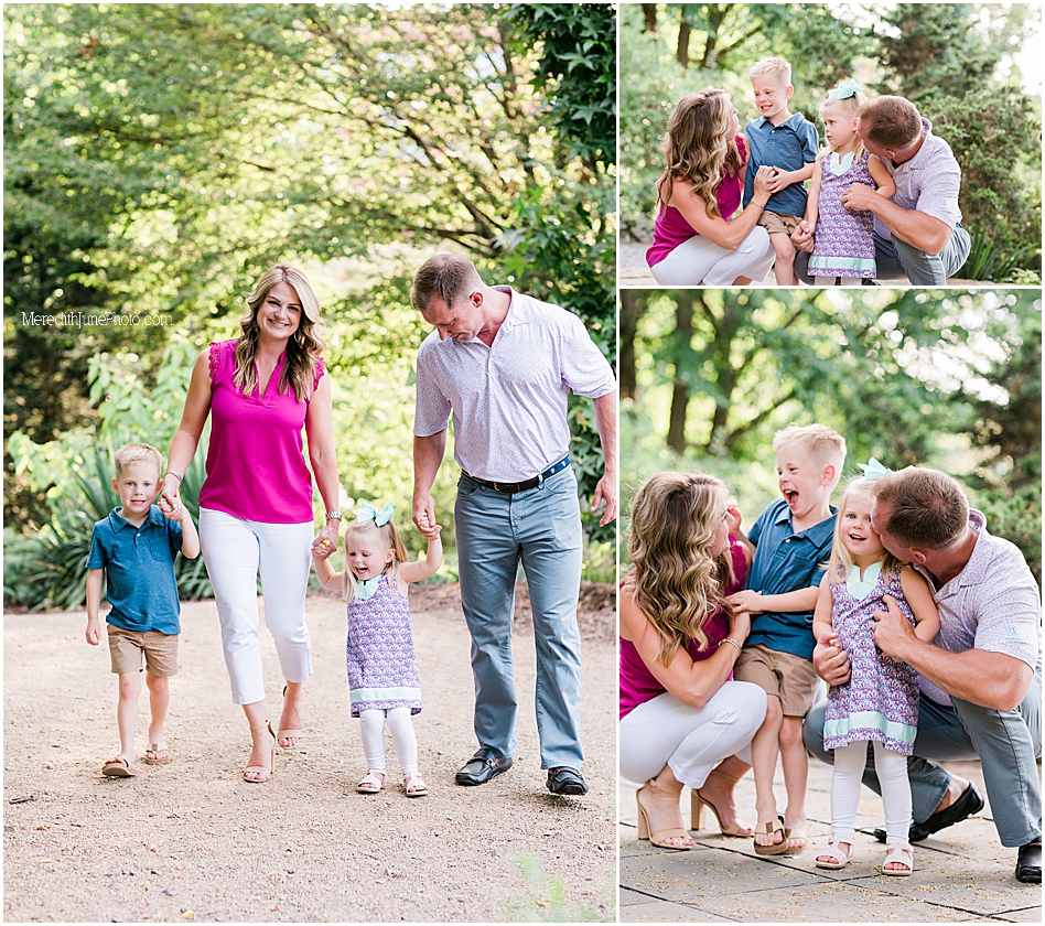 Family of four photo ideas in Charlotte NC