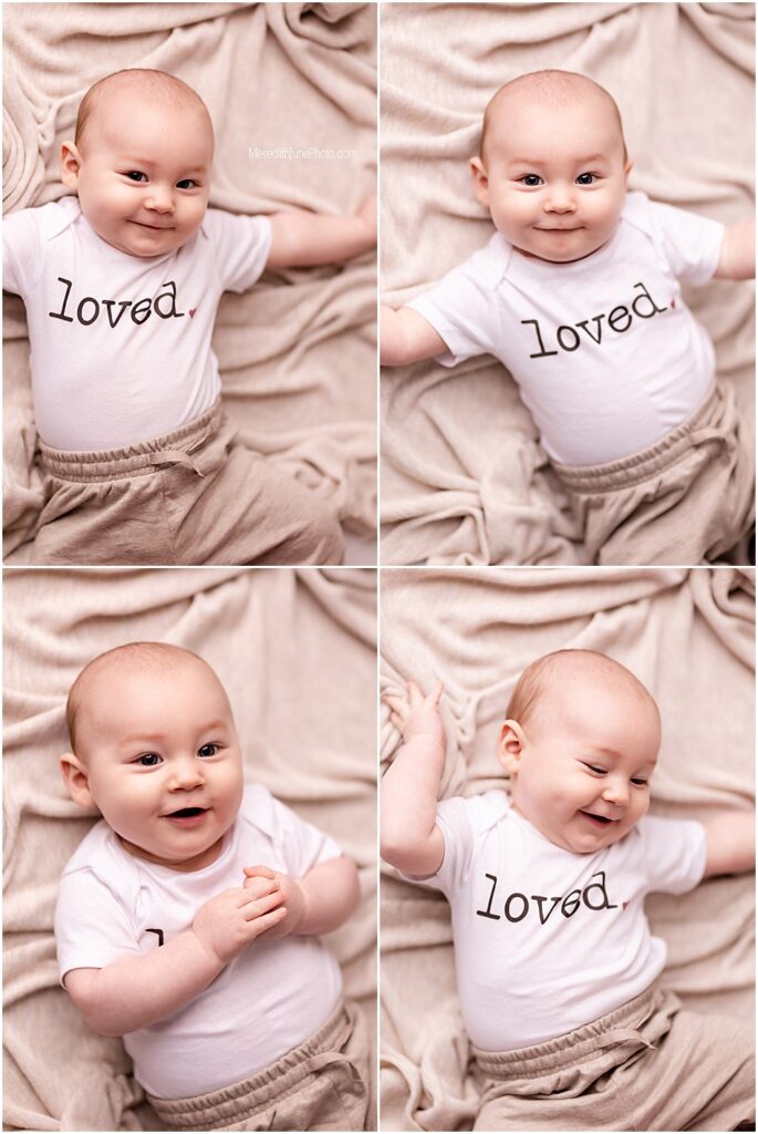 Baby boy milestone pictures by MJP 